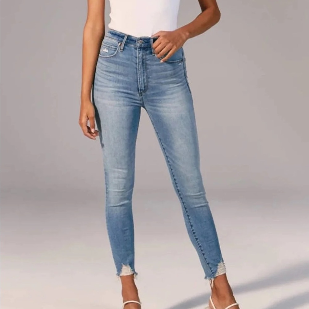 Abercrombie ultra high rise skinny jeans